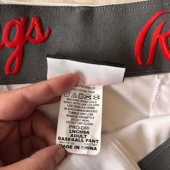 NWOT Rawlings Pro-Dri Adult Baseball Pants XL Semi-Relaxed Fit - Picture 12 of 16
